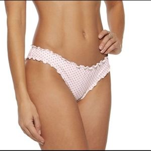 Eberjey Pink Dotty Sandy Scrunchy Bikini Bottom